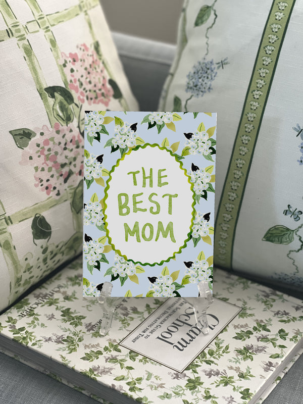 The Best Mom Hydrangeas Card