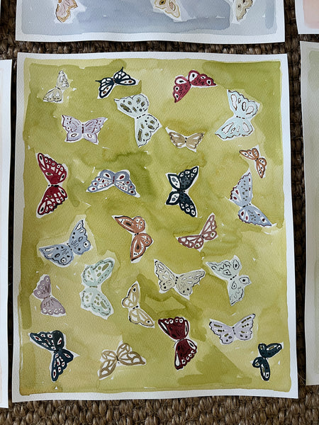 Butterfly Chartreuse, Original 16x20 – Evelyn Henson