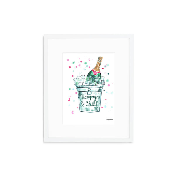 The "Champagne and Chill" Fine Art Print