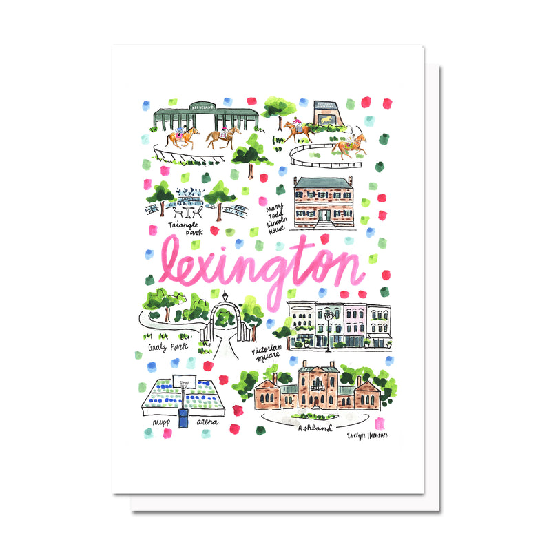 Lexington, KY Map Card