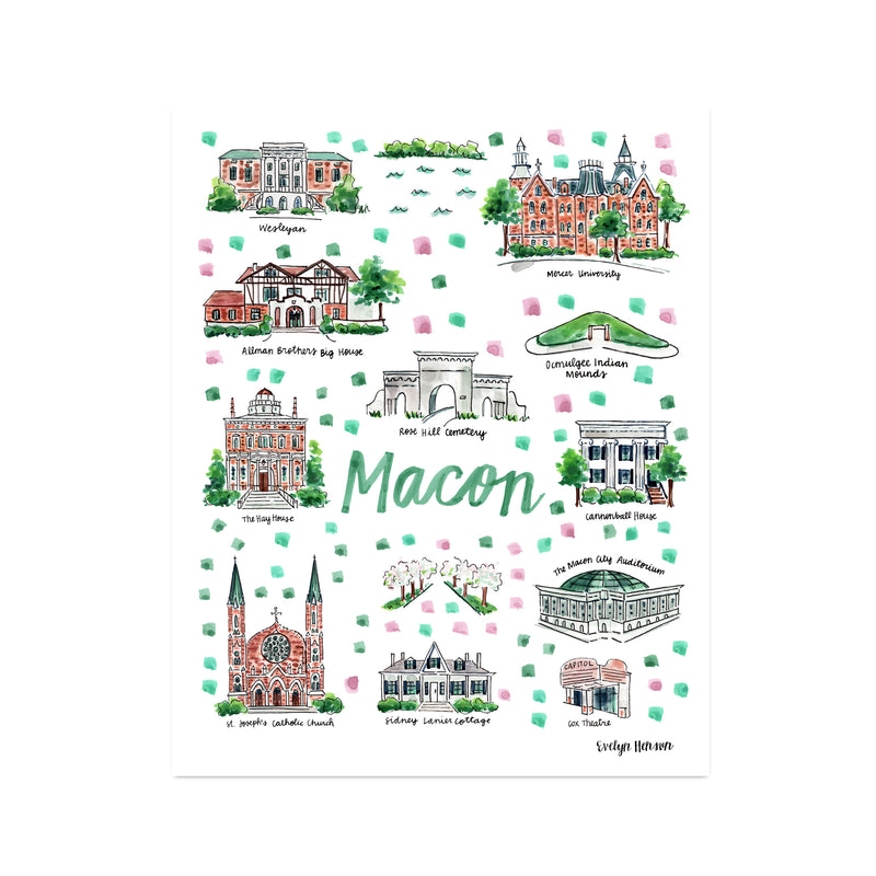 "Macon, GA" Fine Art Print