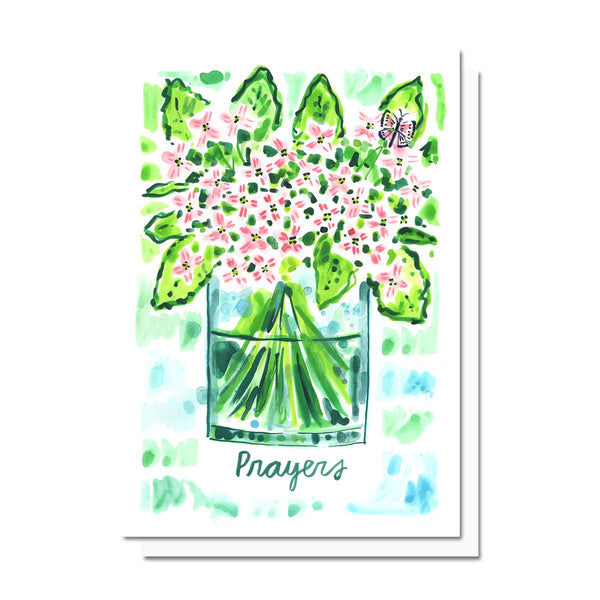 Prayer Flowers, Printable Card Download