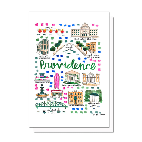 Providence, RI Map Card