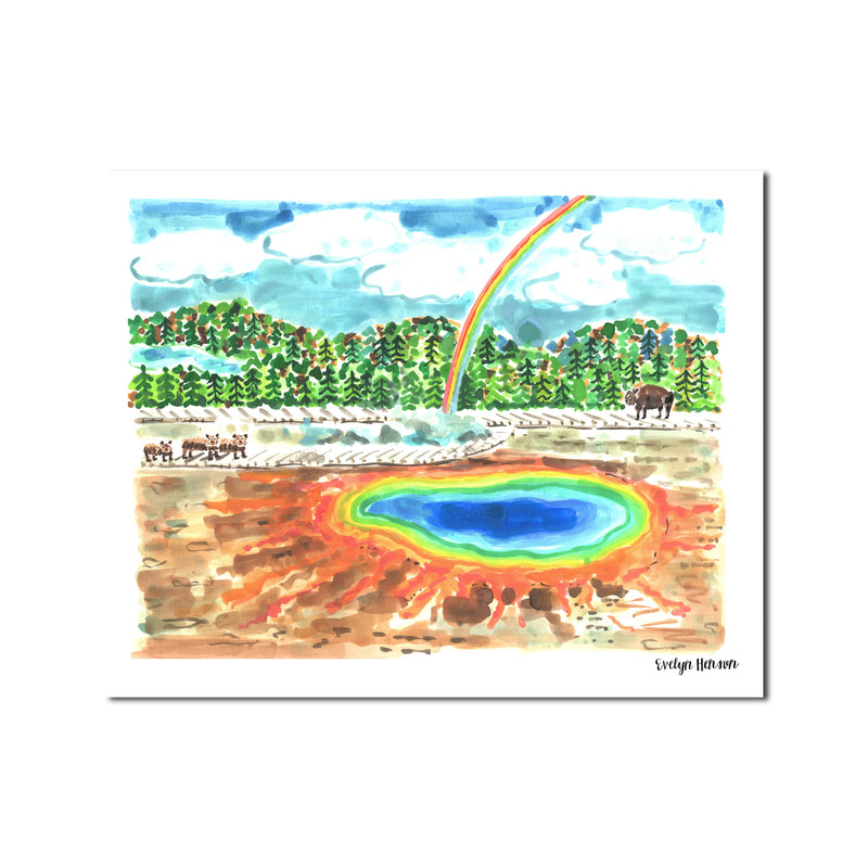 The "Yellowstone Rainbow" Fine Art Print
