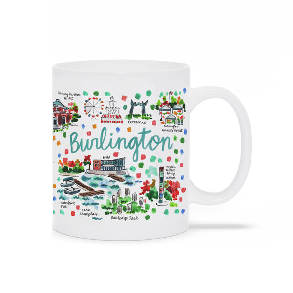 Burlington, VT Map Mug