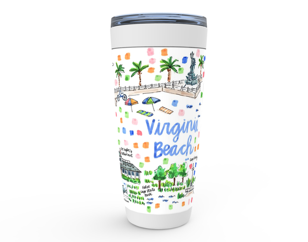 Virginia Beach, VA Map Tumbler