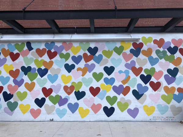 Confetti Hearts Wall