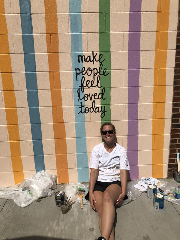 Confetti Stripes Wall with Jeni's Ice Creams