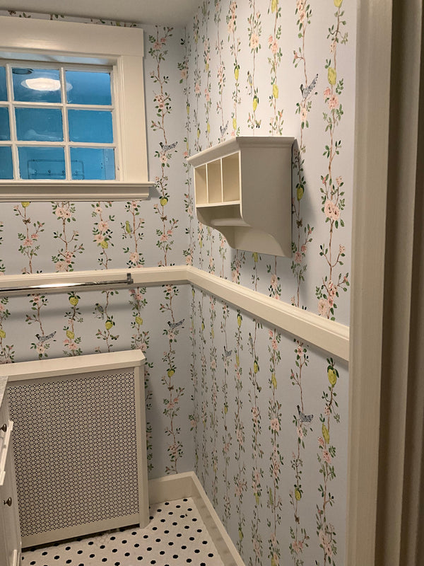 An EHappy Home: Chinoiserie Wallpaper Install