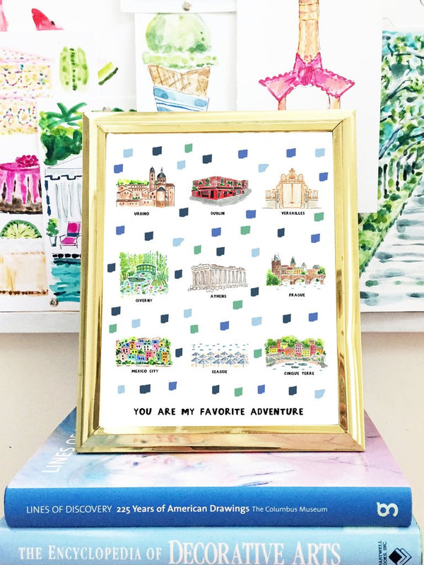 NEW: The Personalized Travel Map Print