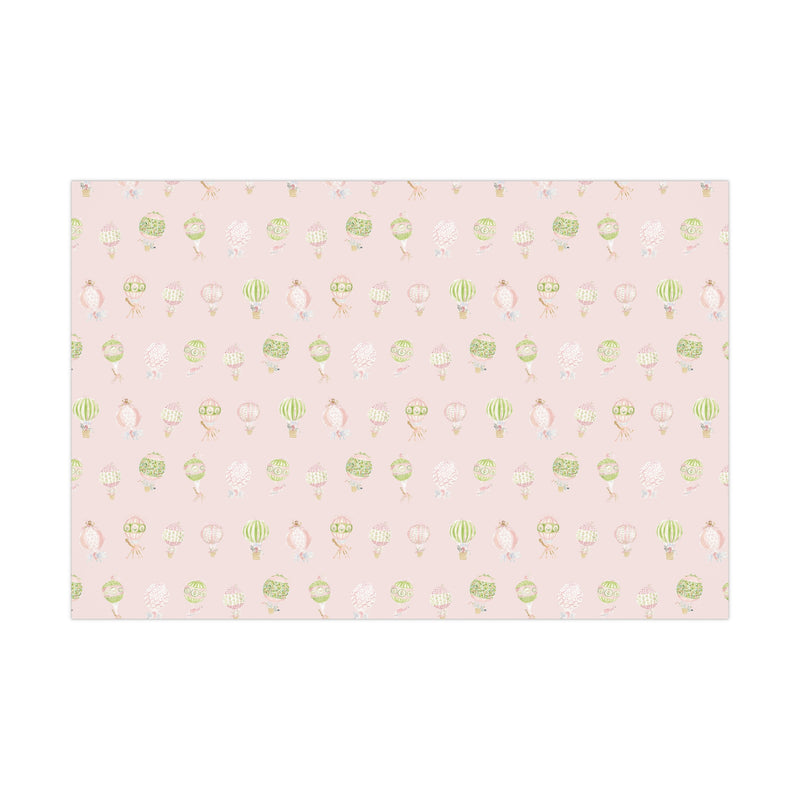 Menagerie Hot Air Balloons Gift Wrap