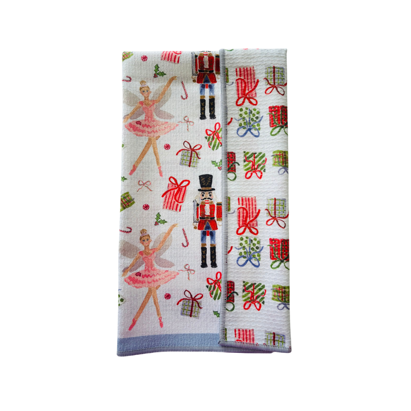 Nutcracker Ballet Double-Sided Tea Towel