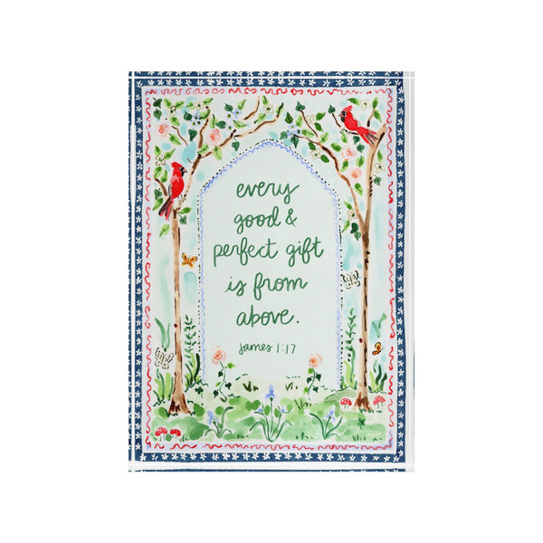 James 1:17 Acrylic Verse Block