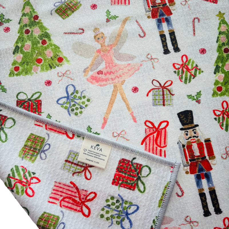 Nutcracker Ballet Double-Sided Tea Towel