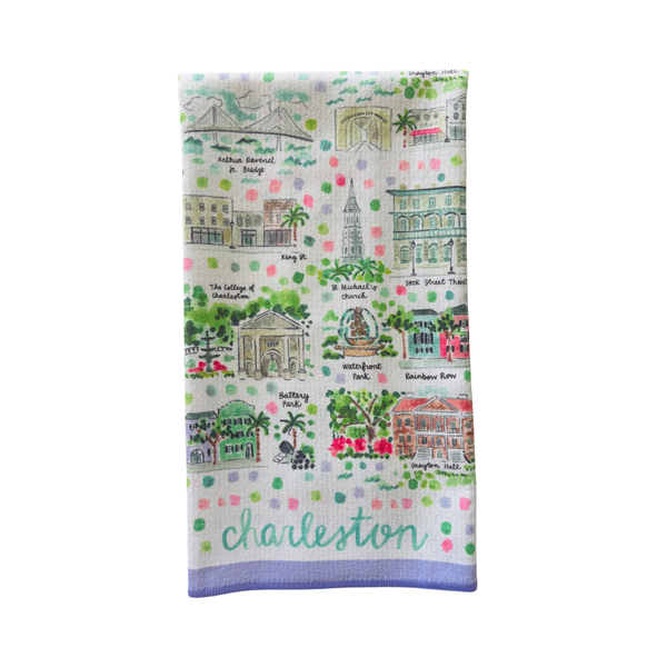 Charleston Double-Sided Tea Towel