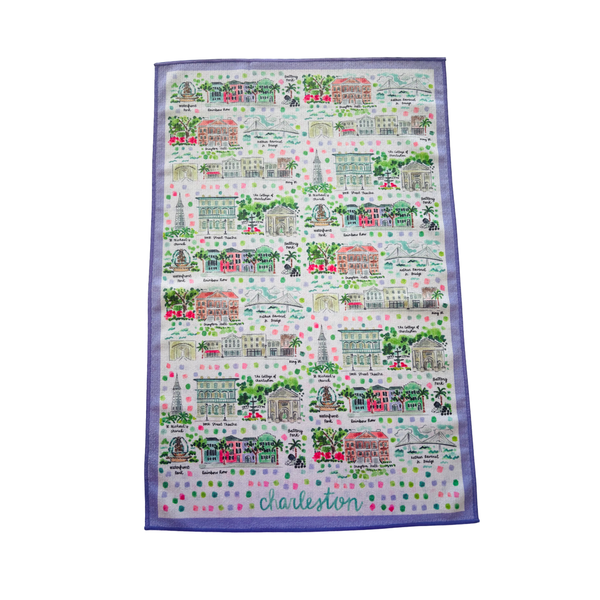 Charleston Double-Sided Tea Towel