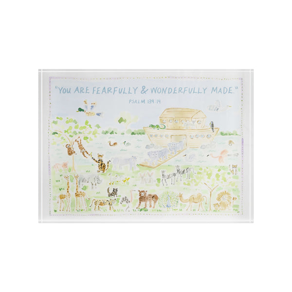 Psalm 139:14 Noahs Ark Acrylic Verse Block