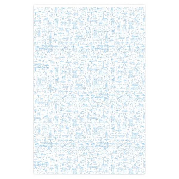 Safari Blue Wrapping Paper