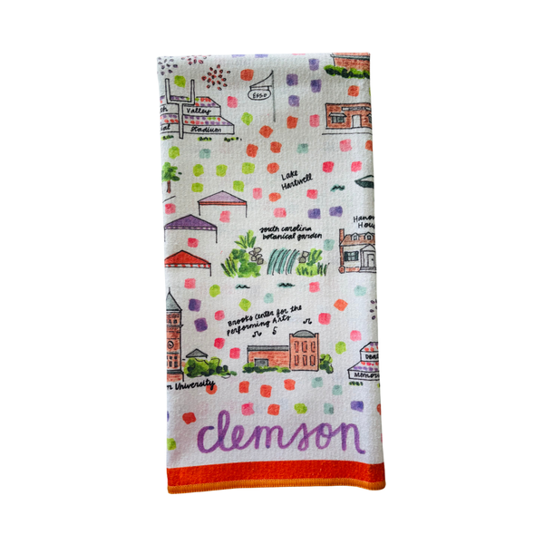 Clemson Double-Sided Tea Towel