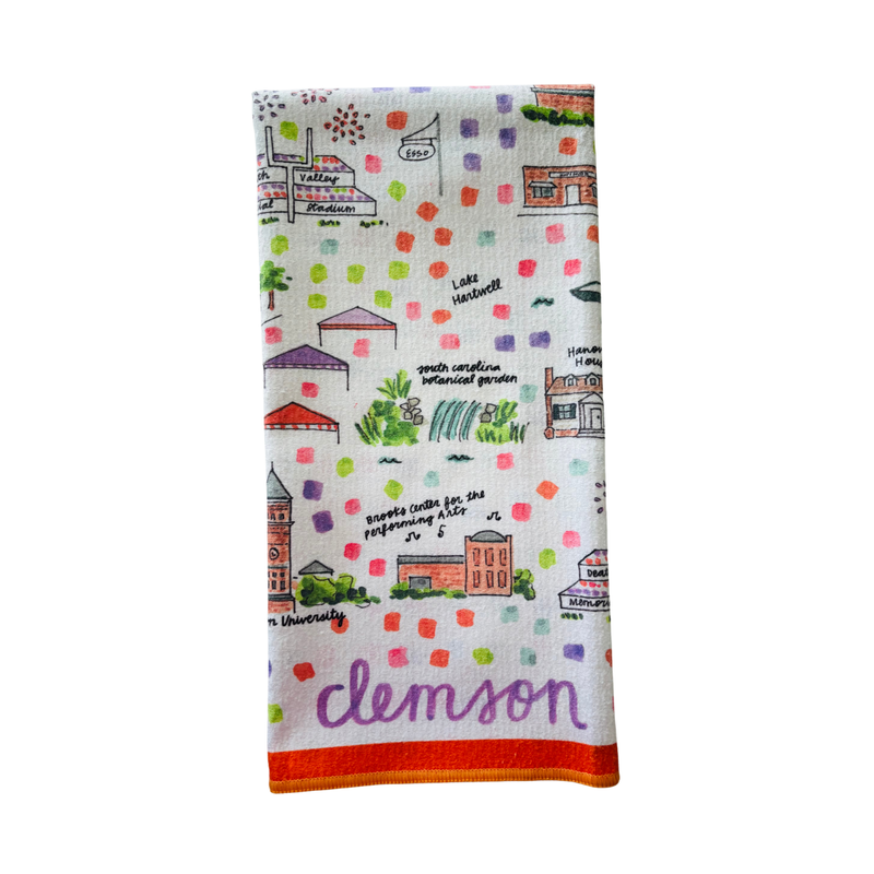 Clemson Double-Sided Tea Towel