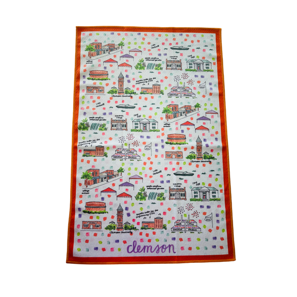 Clemson Double-Sided Tea Towel
