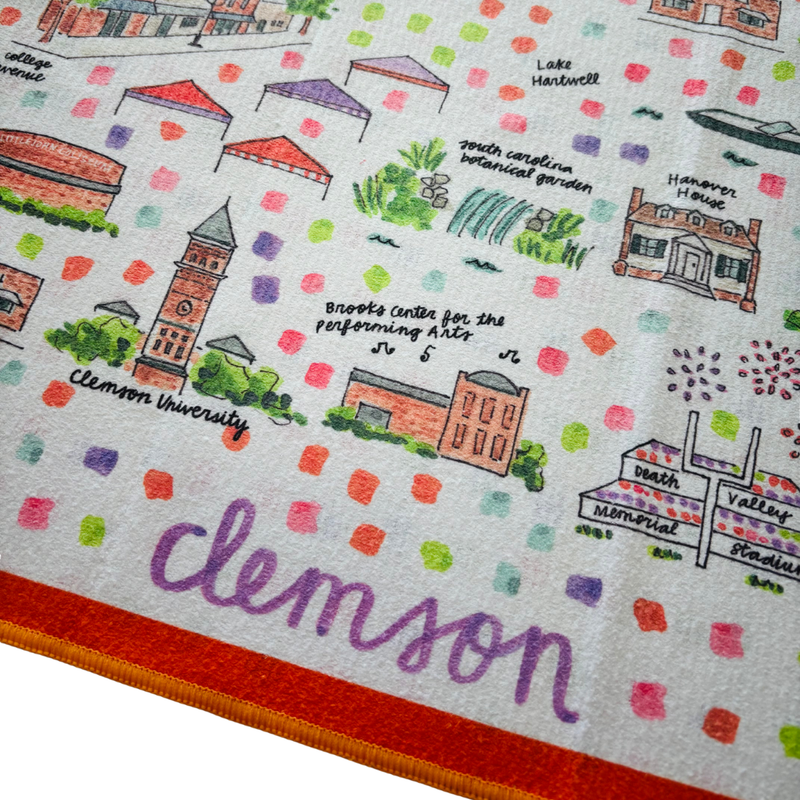 Clemson Double-Sided Tea Towel