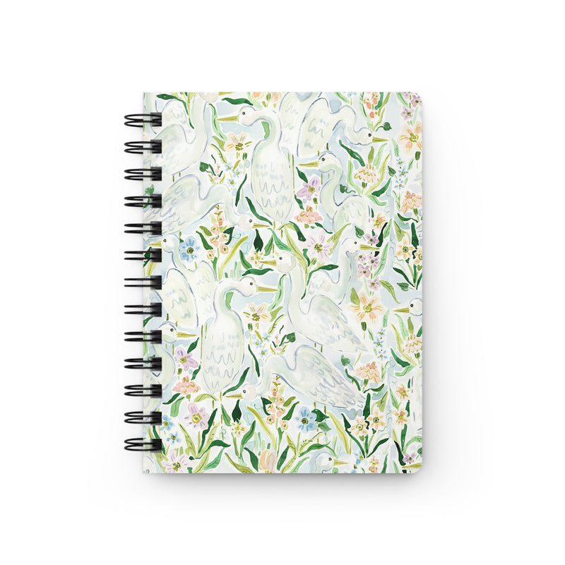 Heron Garden Spiral Bound Journal