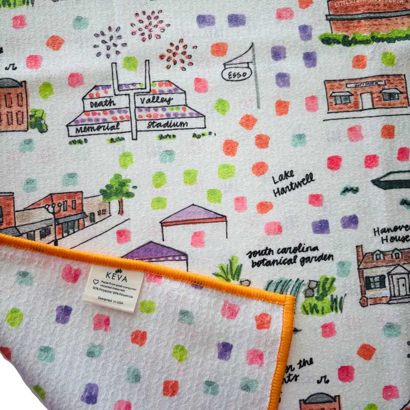 Clemson Double-Sided Tea Towel
