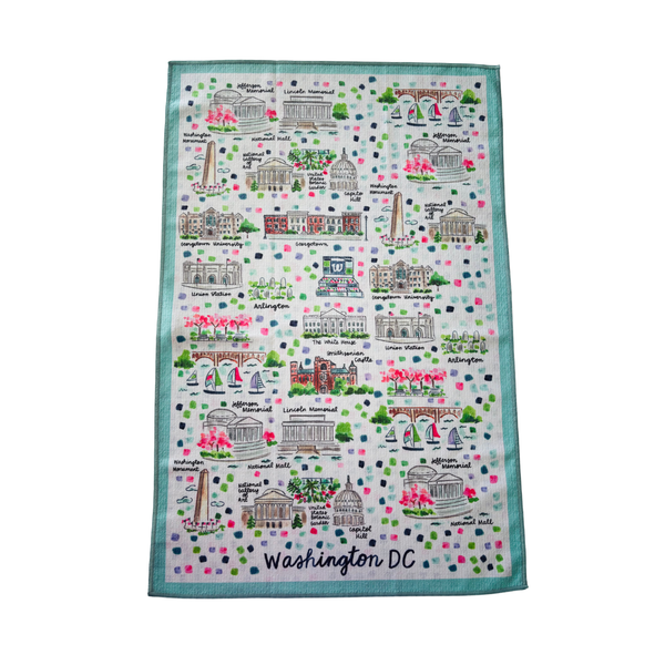 Washington, DC Double-Sided Tea Towel