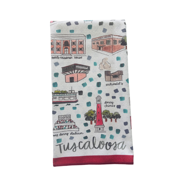Tuscaloosa Double-Sided Tea Towel