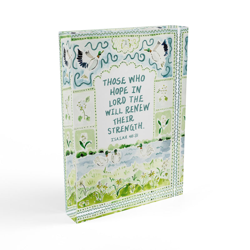 Isaiah 40:31 Acrylic Verse Block