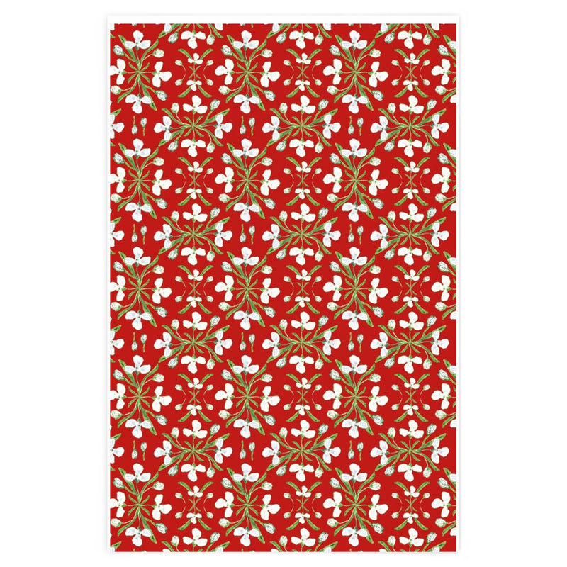Mapalily Holiday Red Wrapping Paper