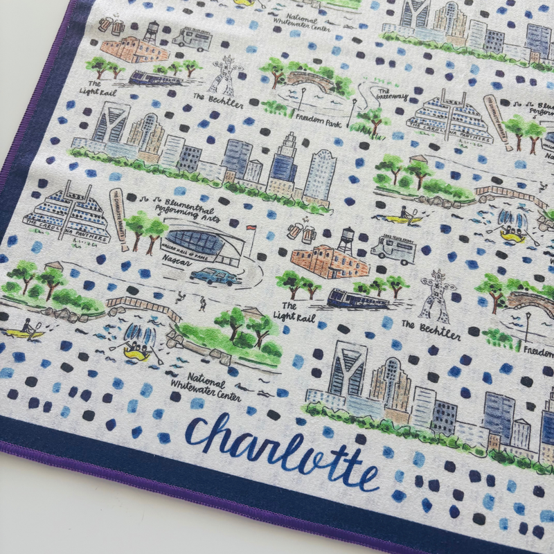 Charlotte Double-Sided Tea Towel