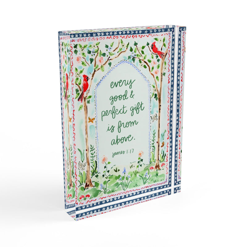 James 1:17 Acrylic Verse Block