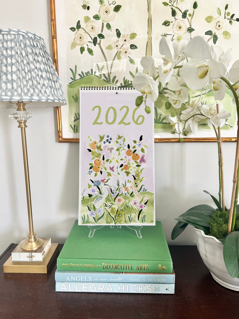 2026 Chinoiserie Wall Calendar