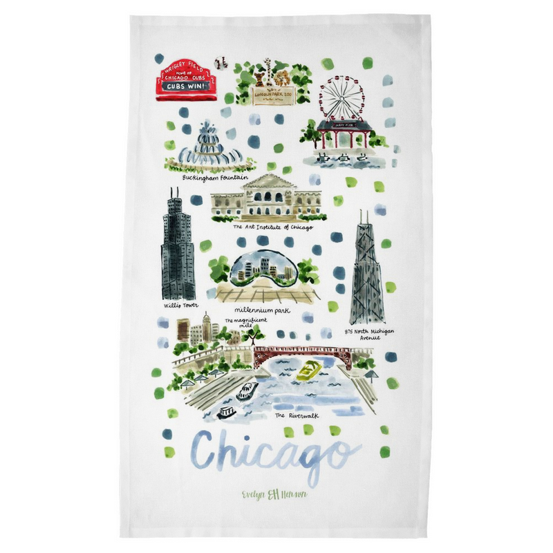 Chicago, IL Tea Towel