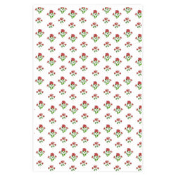 Red Poinsetta Holiday Wrapping Paper