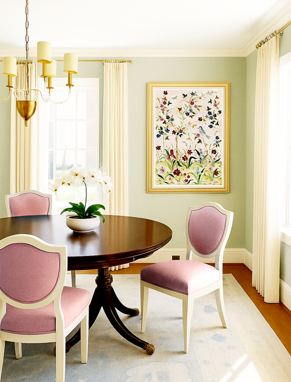 The "Pink Skies No. 1" Chinoiserie Fine Art Print