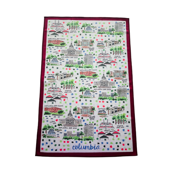 Columbia Double-Sided Tea Towel