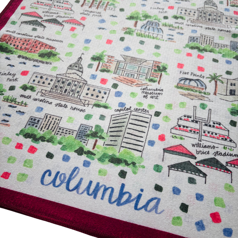 Columbia Double-Sided Tea Towel