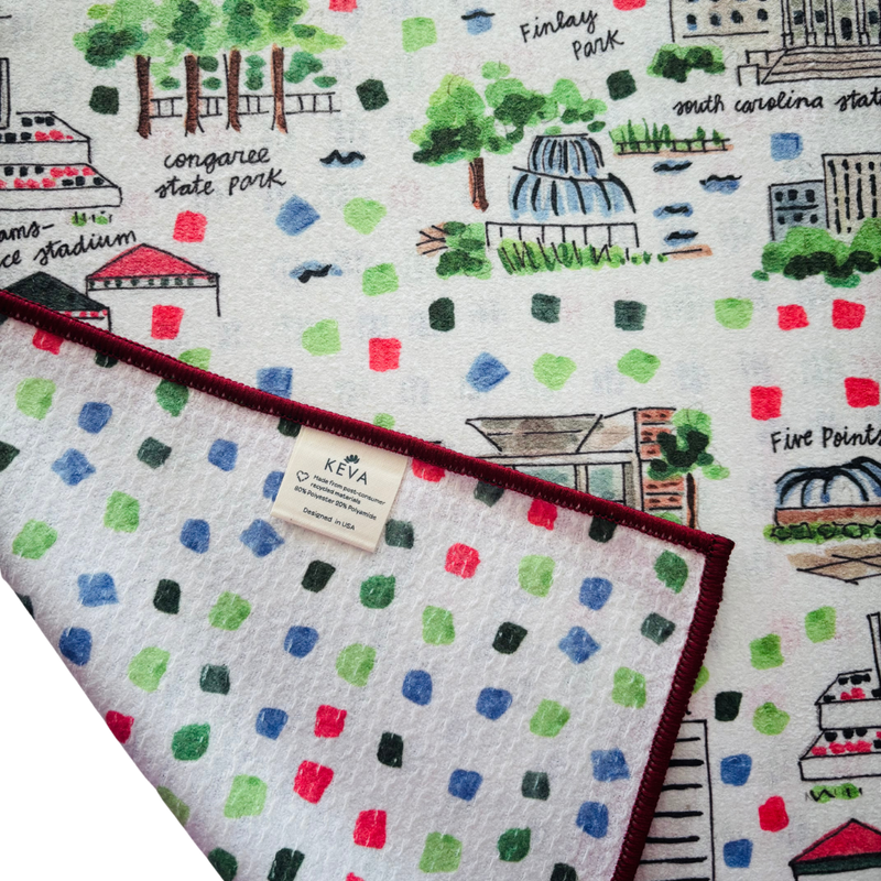 Columbia Double-Sided Tea Towel