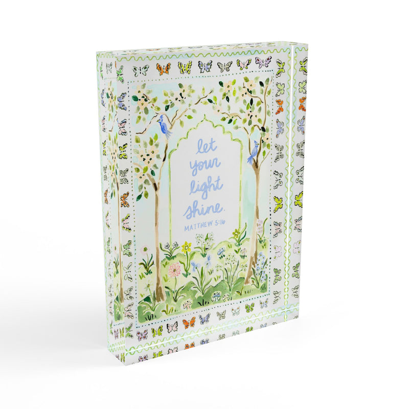 Matthew 5:16 Acrylic Verse Block