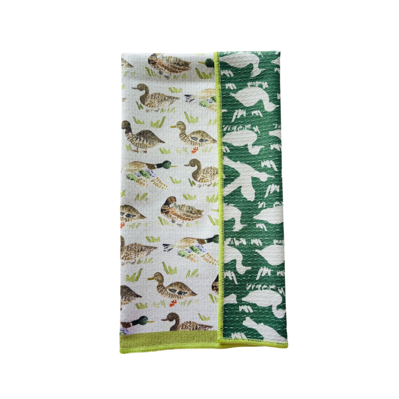 Duck, Duck Double-Sided Tea Towel