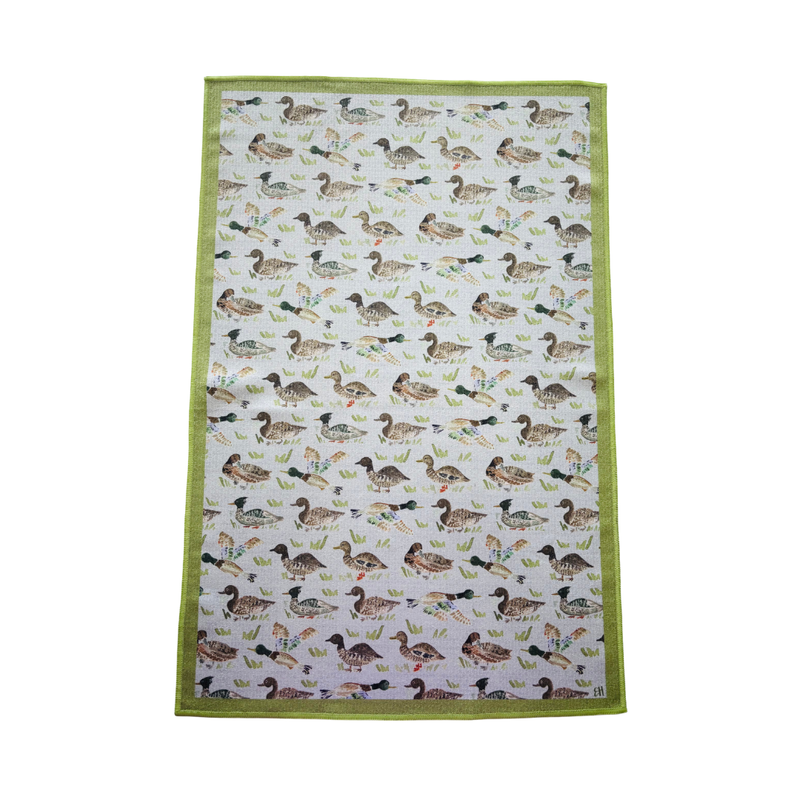 Duck, Duck Double-Sided Tea Towel