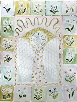 Angel of Grace, Original 16x20 Watercolor