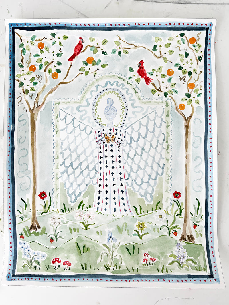 Angel of Joy No. 1, Original 16x20 Watercolor