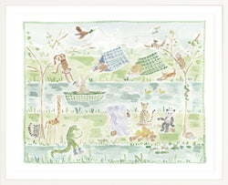 The "Camp Animals" Fine Art Print