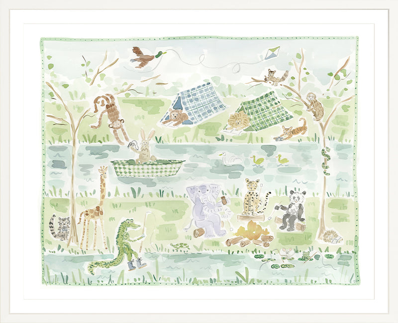 The "Camp Animals" Fine Art Print
