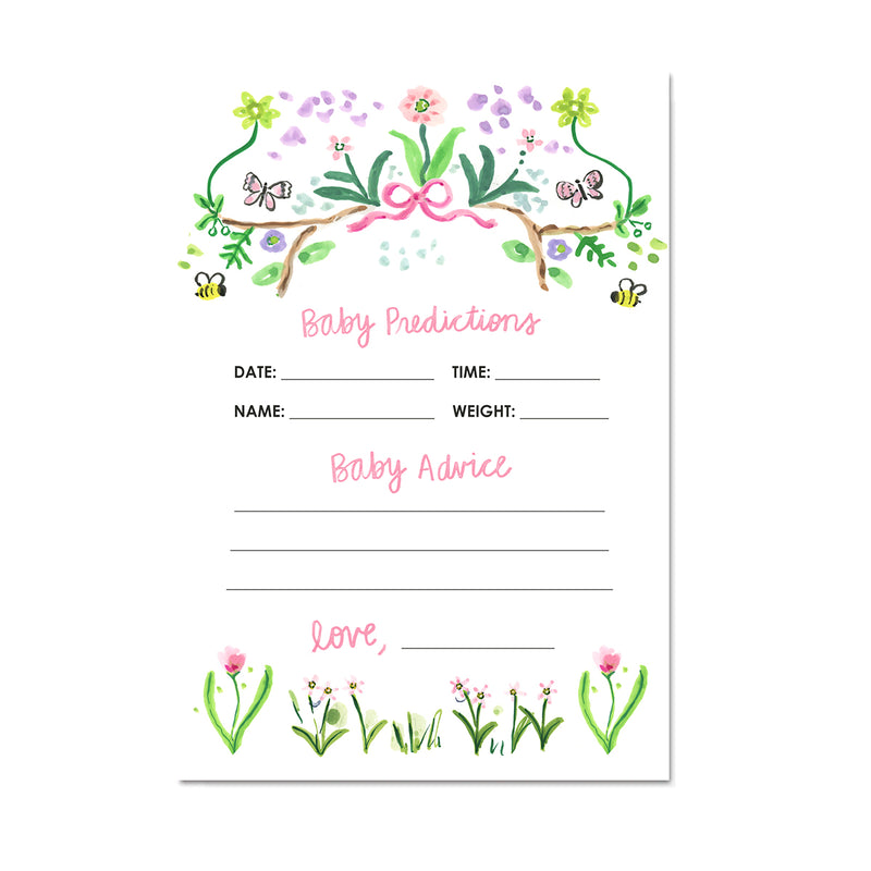 Baby Prediction Cards | Garden Set