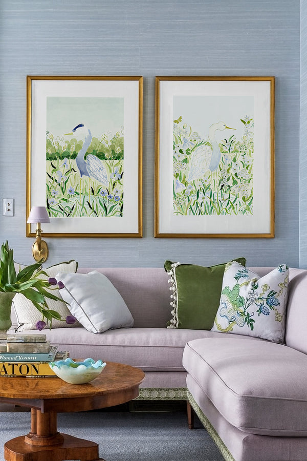 The "White Egret Garden" Fine Art Print